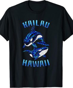 Kailau Hawaii Vacation Tribal Whale Orca T-Shirt